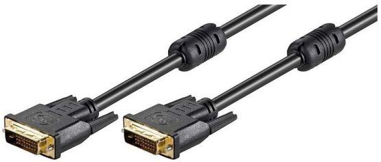 Goobay 93952 DVI-D Full HD Cable, Dual Link, Gold-Plated, 20m Length