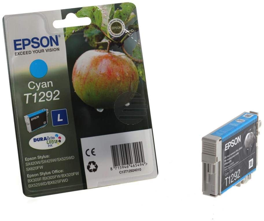 Epson T1292 Cyan Apple Genuine DURABrite Ultra Ink Cartridge, Standard - Image 2