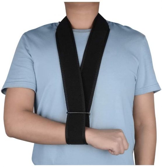 SupreGear Arm Sling, Lightweight Neck Support Collar Immobilizer Simple Arm Sling Breathable Medical Shoulder Support for Injured Arm/Hand/Elbow