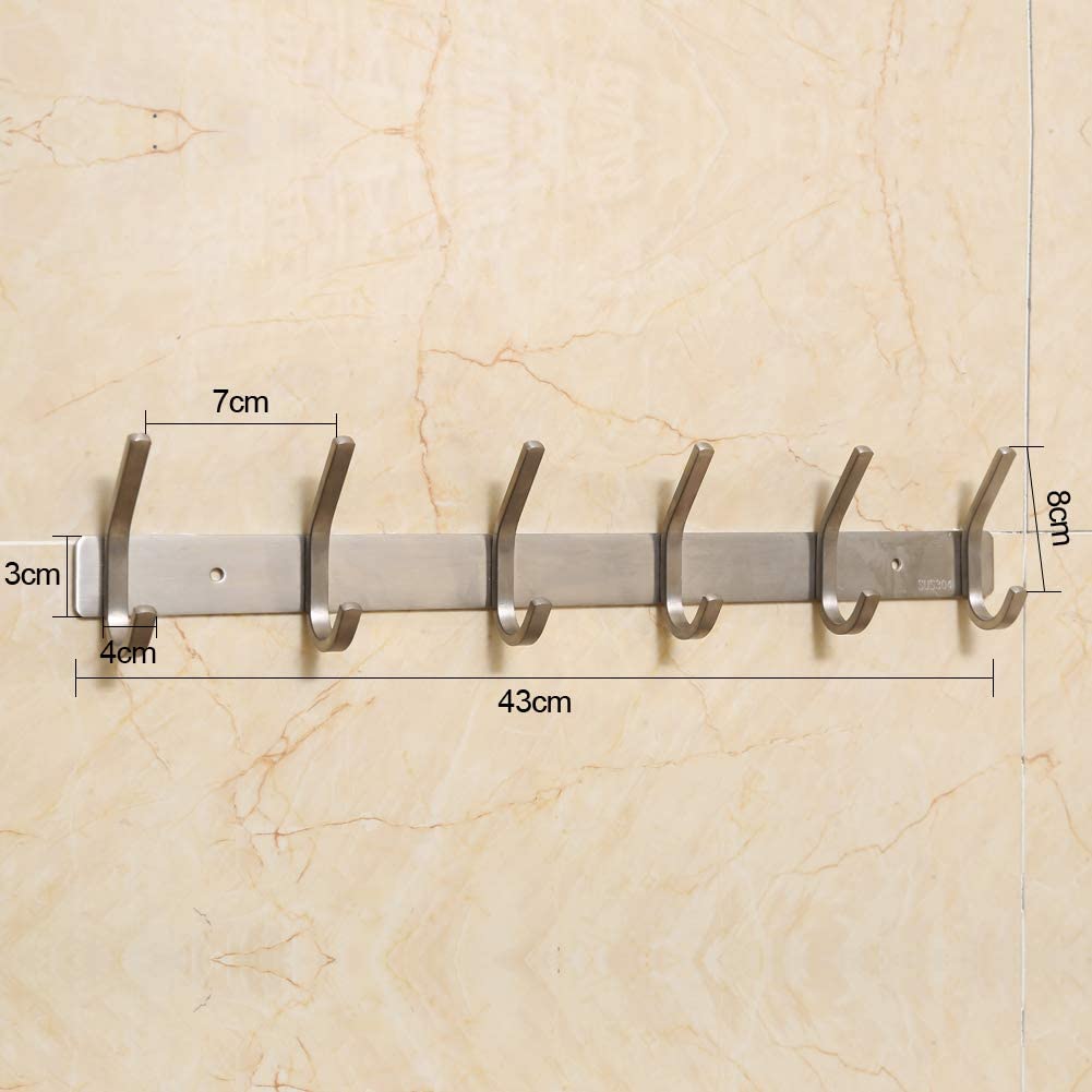 Jaysamay Glue No Drilling Wall Mount Coat Double Hook Rack - Image 2