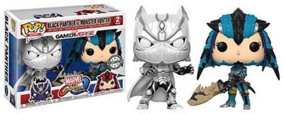 Funko 22788 POP! Vinyl Games: Marvel VS Capcom Black Panther VS Monster Hunter Exclusive