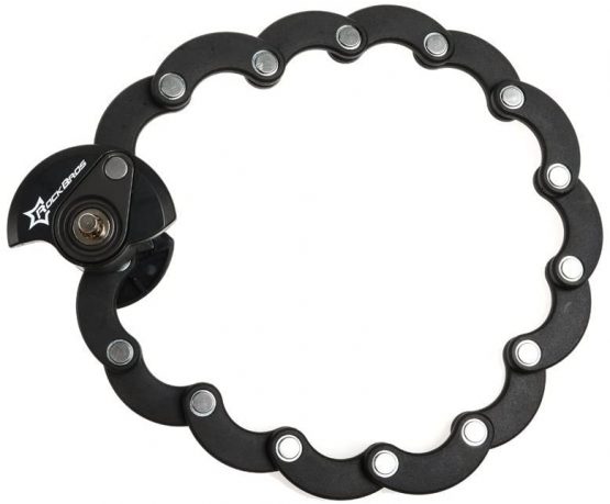 ROCKBROS Cube Bike Lock Heavy Duty Anti-theft Bicycle Chain Lock Folding with Mounting Bracket Multi-function Alloy Hamburger Lock - Image 3