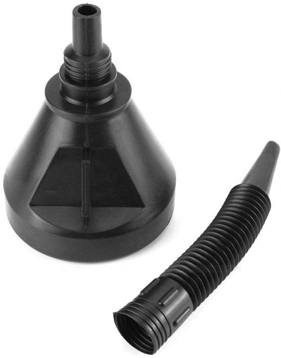 Flexible Wide Mouth Fuel Funnel with Handle, Large Plastic Funnels Car Petrol Filter Funnel Flexible Spout for Oil Water Refueling Funnel