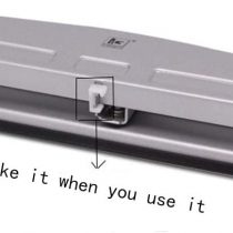 Reduced Effort Three-Hole Punch,，Desktop Hole Punch, Hole Puncher, 12 Sheet Punch Capacity, Silver