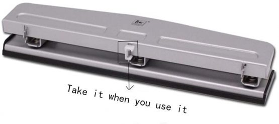Reduced Effort Three-Hole Punch,，Desktop Hole Punch, Hole Puncher, 12 Sheet Punch Capacity, Silver