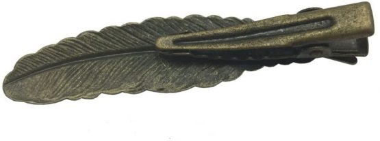 6 Assorted Vintage Hair Clips Pins Butterfly Dragonfly Flower Feather Women Girls - Image 3