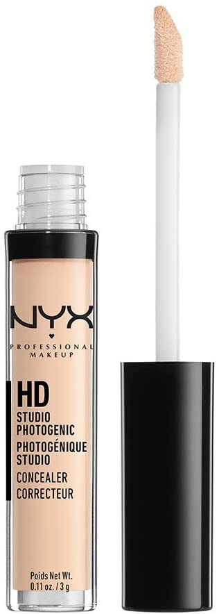NYX Professional Makeup HD Photogenic Concealer Wand, For all skin types, Medium Coverage, Shade: Porcelain 3 g (Pack of 1)