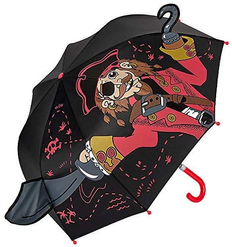 VON LILIENFELD Children's umbrella Pirat up to 8 years black, 73/60