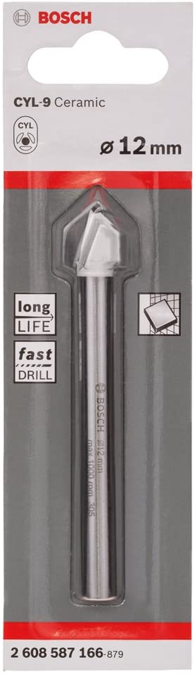Bosch Professional 1x CYL-9 SoftCeramic Tile Drill Bit (for soft ceramic tiles diameter 12 x 90 mm, Accessories drill driver) - Image 2