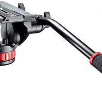 Manfrotto Video Head with Flat Base and Fixed Lever, Video Head for Compact Video Cameras and DSLR Cameras, for Filming, Videography, Content Creation, Vlogging, Live Streaming