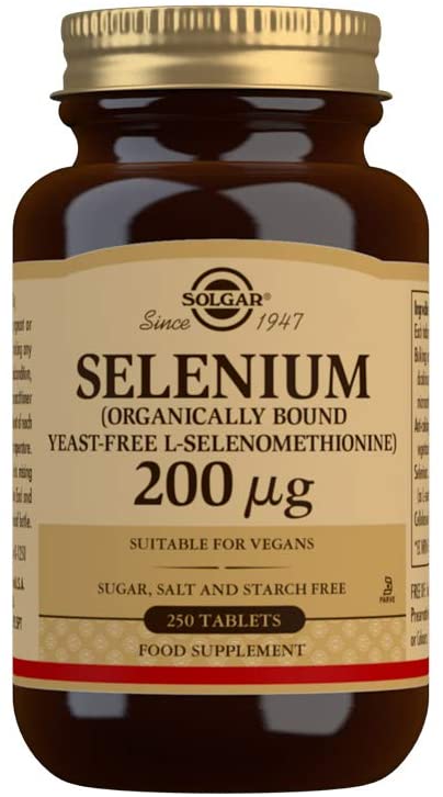 Solgar Selenium 200g - Yeast Free - Healthy Hair & Nails - Supports The Metabolism - Vital Mineral - 250 Tablets - Image 3