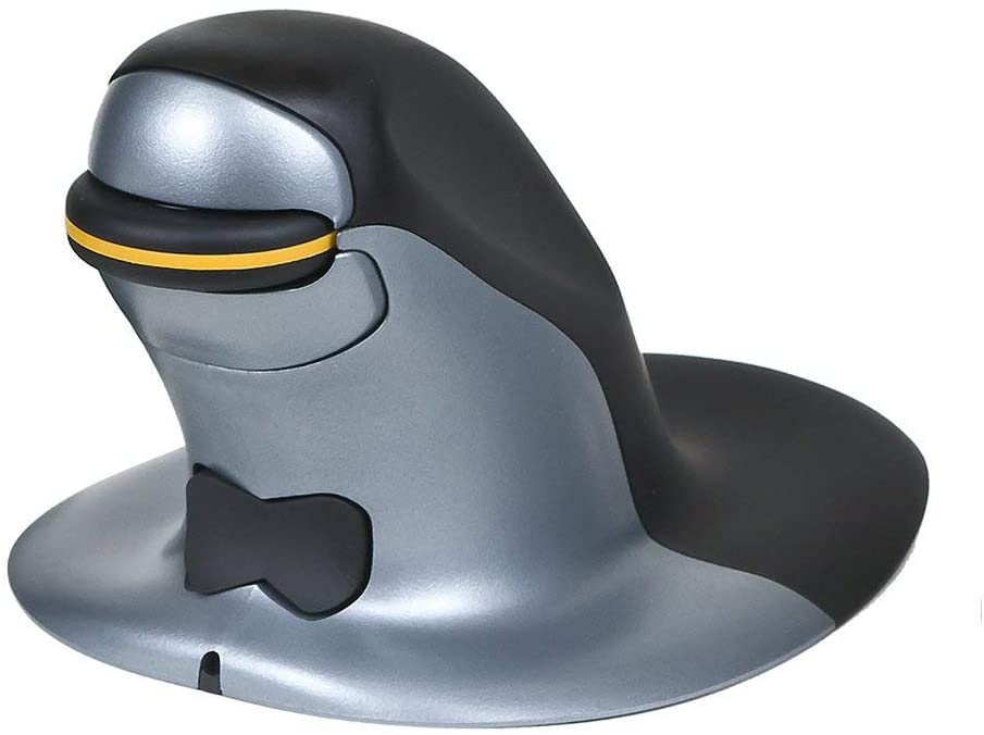Posturite Penguin Wireless Ambidextrous Ergonomic Mouse, Rechargeable Vertical High Precision Computer and Laptop Accessory