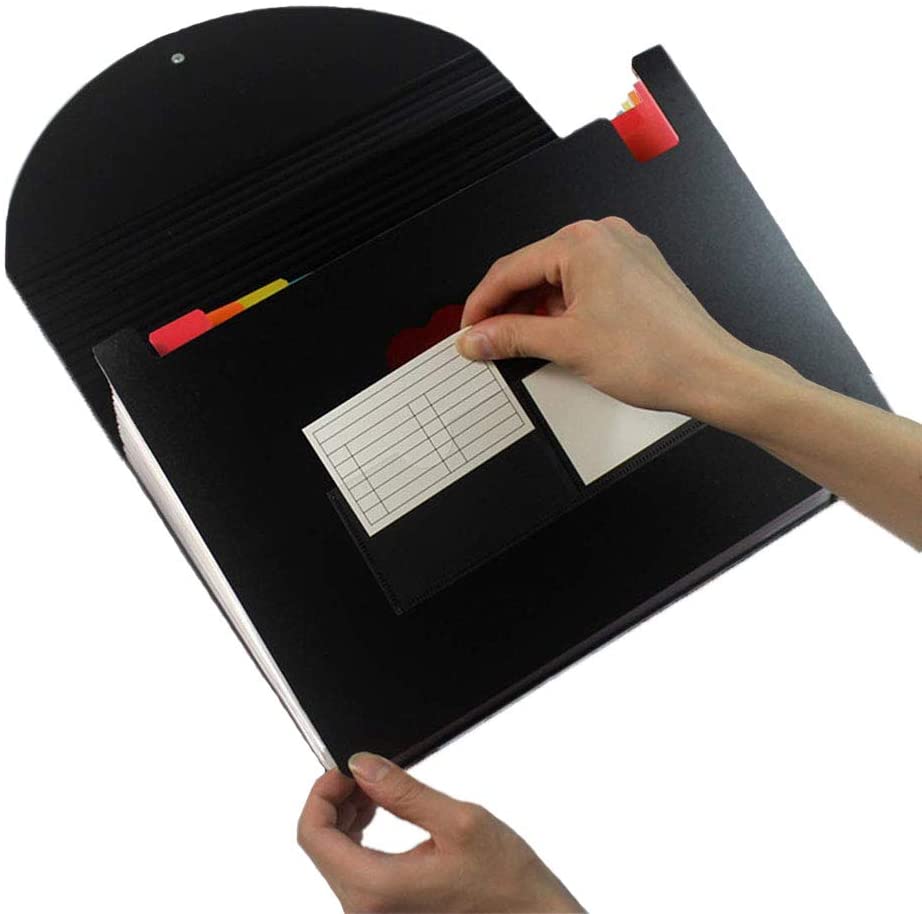 Expanding File Organiser A4,Amaza 24 Pockets Accordion File Organise with 3pcs A4 Zip File Bags,Quality Expanding File Folder,Document Organiser,Portable Paperwork Organiser(Can Hold 3000 Sheet Paper) - Image 4