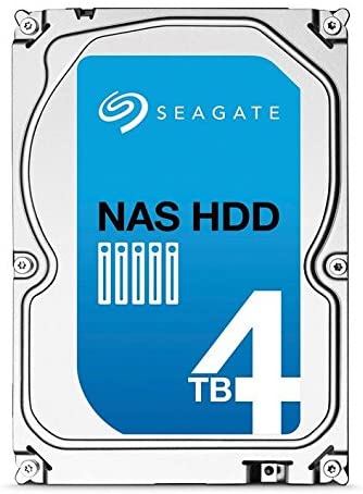 Seagate ST4000VN000 4TB NAS HDD SATA III 3.5 inch Internal Hard Disk Drive for 1- to 8-Bay NAS Systems, black, 4 TB