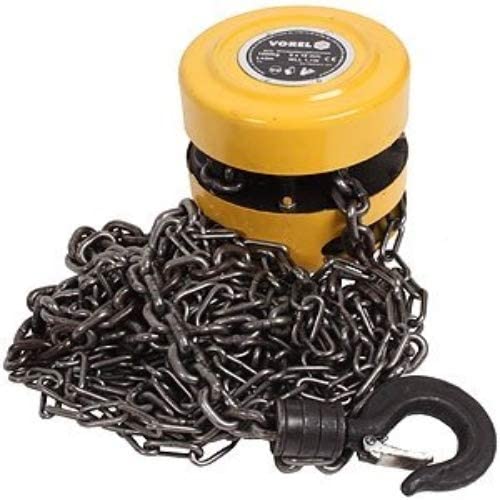 Vorel 1000 KG 3 M Single Chain Chain Block, Yellow - Image 4