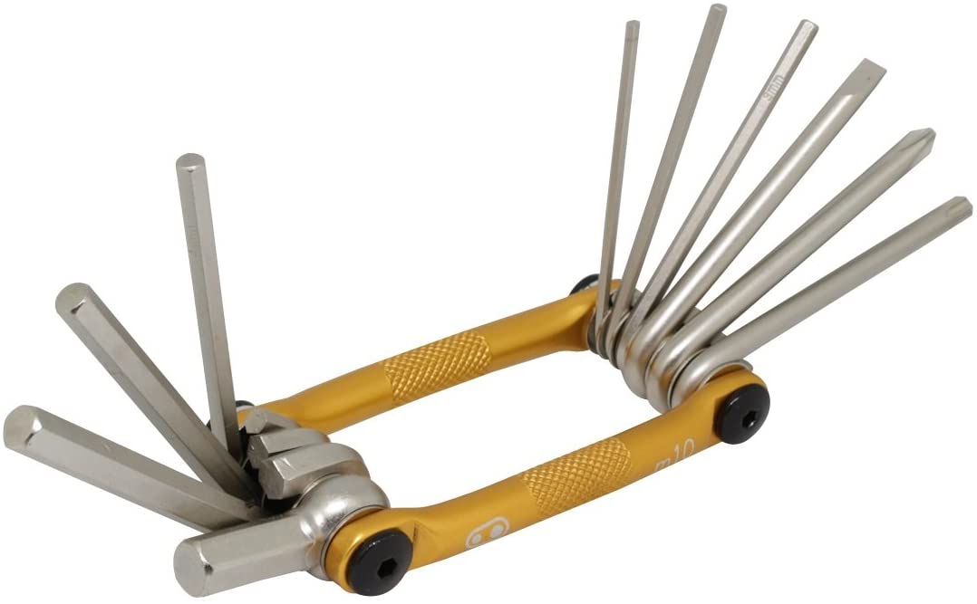 Crankbrothers Multi-10 Bicycle Multi-Tool, Gold, Each - Image 3