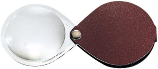 Eschenbach Optik Classic Folding Magnifying Glass 3.5 x Diameter 60 mm Round Burgundy