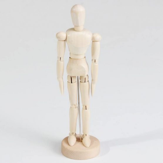 STOBOK Wooden Figure Model Human Art Mannequin Manikins for Artists sketch charcoal Home Office Desk Decoration children toys gift - Image 2