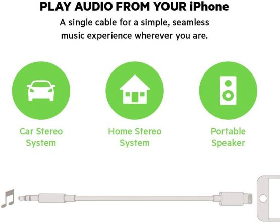 Belkin 3 ft/0.9 m 3.5 mm Audio Cable with Lightning Connector - MFi-Certified Lightning to Aux Cable for iPhone 13, 13 Pro, 13 Pro Max, 13 mini, 12, 12 Pro, 12 Pro Max, 12 mini, Black - Image 4