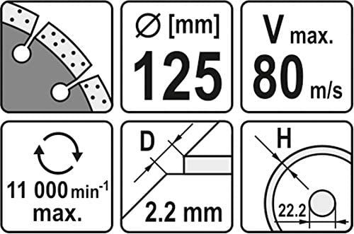 Yato YT-6003 Diamond Segmented - HS 125 mm - Image 3