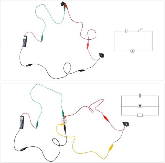 Ackitry Montessori Electric Circuit Motor Kit, DIY STEM Toys Education Learning Toys for Kids