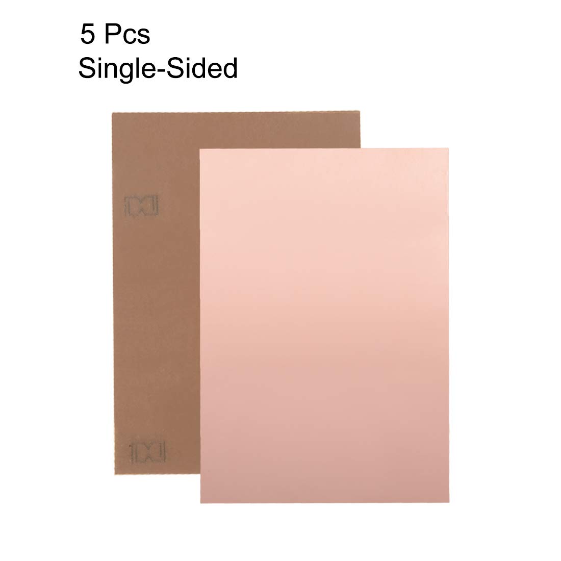 sourcing map Single-Sided Copper Clad Laminate PCB Circuit Board, 100x70mm 3.94x2.76 inch - Image 2