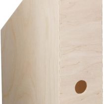 Zeller Magazine Files Storage Box 23x9x31cm, Wood, Multi-Colour, 28 x 28 x 13 cm