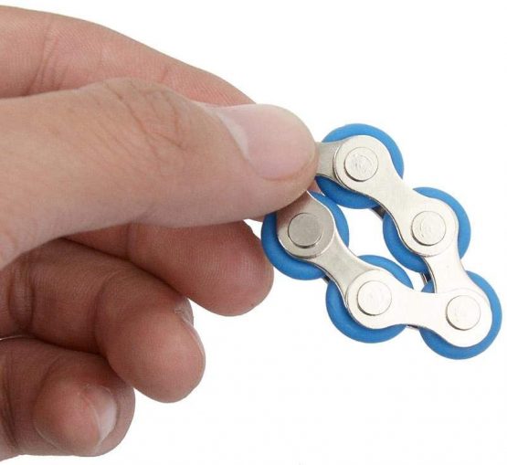 Haishell 5 Pcs Roller Chain Fidget Toy Stress Relief Steel Bike Chain Fidget Finger Toys for ADD ADHD Anxiety Autism Adults Kids - Image 2