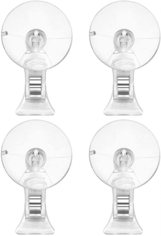 POPETPOP 4PCS Suction Cups Clips Durable Practical Fish Veggie Seaweed Holder Fish Tank Feeding Tool for Fish Bowl Aquarium Accessories - Image 2