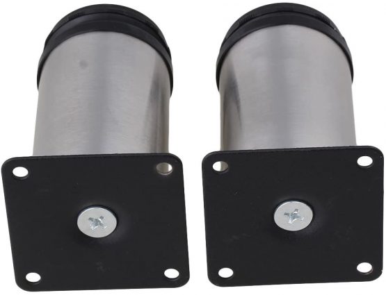 BQLZR Stainless Steel Kitchen Adjustable Feet Round Furniture Leg Pack of 4 - Image 3
