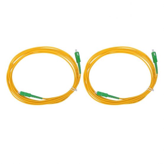 2PCS Fiber Optic Patch Cord,3m Fiber Optic Cable SC/APC-SC/APC-SM-G652D OS2,Single Mode Single Core Fiber Jumper - Image 2