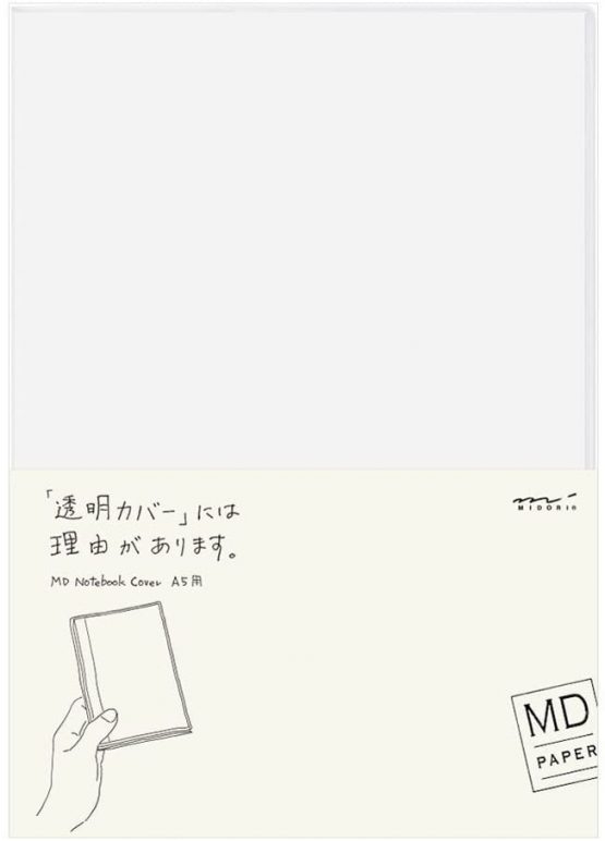 Midori 49360006 – Clear Plastic Case for Notebook, A5