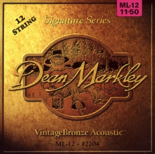 Dean Markley 2204 Acoustic Light 12 Guitar Strings - brown, 11-50 - Medium Light