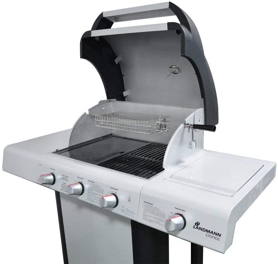 Onlyfire BRK-6042 Stainless Steel Flat Spit Rotisserie Grill Basket Fits 1/2” Hexagon, 3/8" Hexagon - Image 3