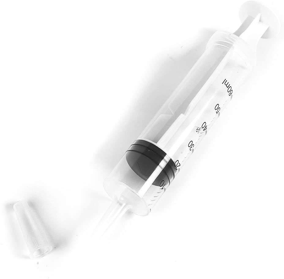 HAKACC 60ml Plastic Syringe, 3 Pack Large Catheter Tip Syringe without Needle - Image 3