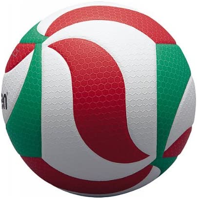 Molten V5M5000 Men's NCAA Flistatech Volleyball, Red/Green/White, 1, FIVB Approved - Red, White, Green, Official size - Image 2