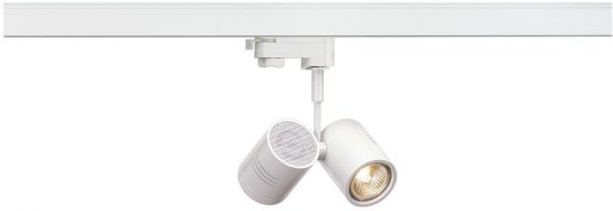 SLV 3-Phase BIMA 2 / Spotlight, LED spot, Ceiling, Track System, Interior Lighting / GU10 50W White, Aluminium, 50 W