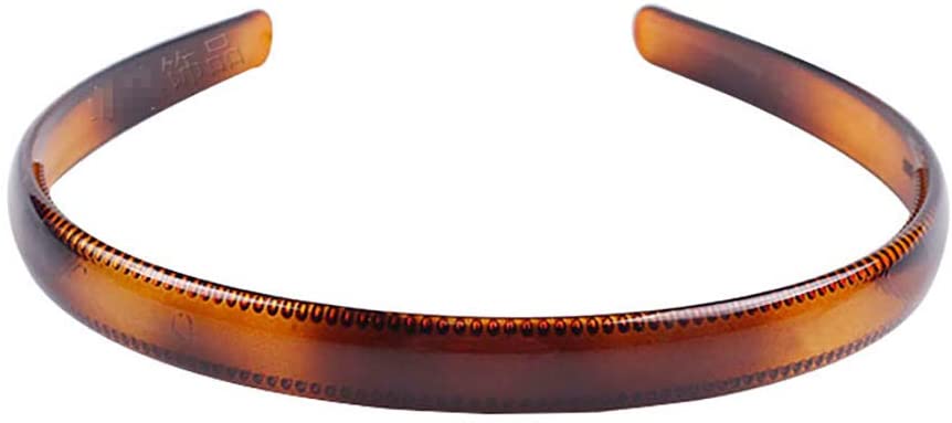 Set of 2 Women Girls Hard Plastic Headband Hair Hoop Black and Brown High-grade Headwear Hairband (Style B#) - Image 4