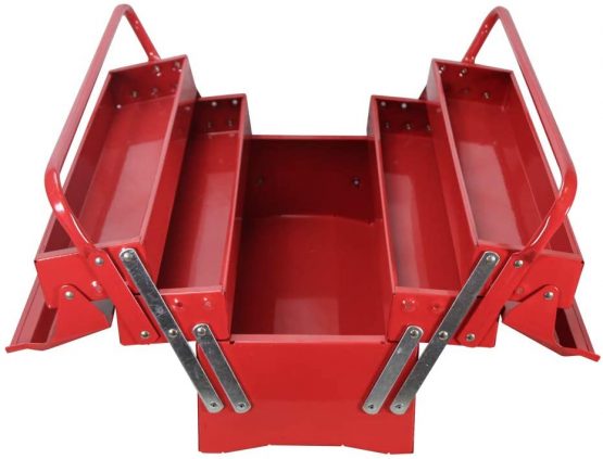 Faithfull FAITBC517 Metal Cantilever 5 Tray Tool Box 404 mm (16 Inch) - Image 2