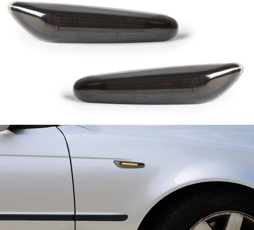 Smokey Side Indicator, Clear Glass, Compatible for BMW 1 Series E81 E82 E87 E88, 3 Series E90 E91 E92 E93 E46, 5 Series E60 E61, X1 X3 - Image 4