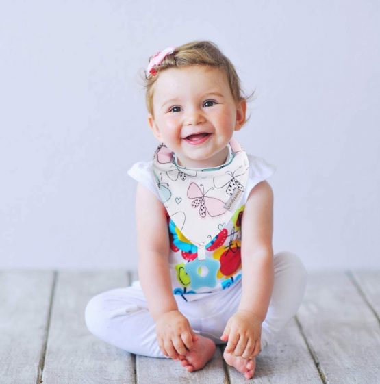 Baby Bandana Drool Bibs 6-Pack and Teething Toys 6-Pack Made with 100% Organic Cotton, Super Absorbent and Soft Unisex - Image 2