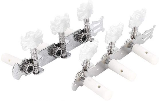 Dilwe Guitar Tuning Peg, Classical Guitar String Tuner Machine Head Silver - Image 2