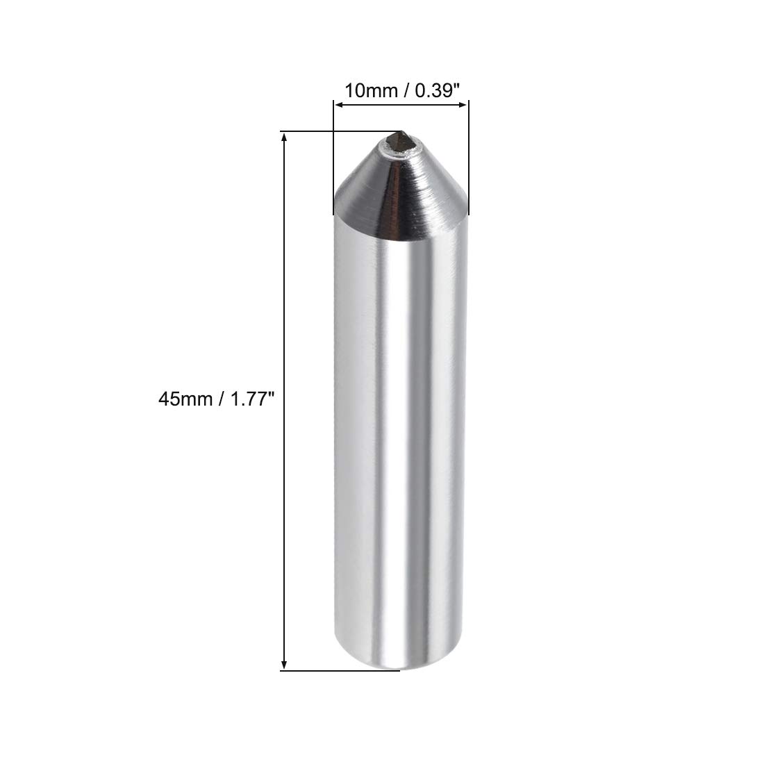 sourcing map Diamond Grinding Wheel Dresser 10mm x 45mm Single Point Dressing Tool for Truing Deburring - Image 2
