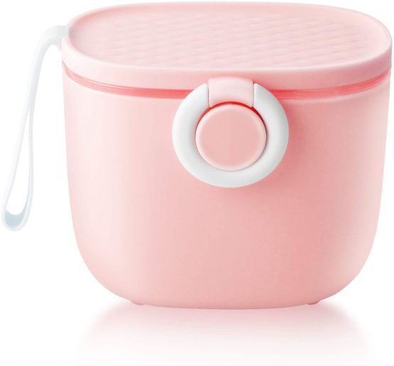 Milk Powder Dispenser, Termichy Formula Dispenser, 500ml Airtight Portable Milk Powder Container for Travel Feeding, with Leveler and Spoon(1 pc, Pink)