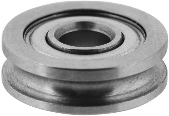 ASHATA 10Pcs 3D Printer U-Groove Wheel Pulley Bearing, Metal U-Groove Sealed Guide Wheel Pulley Rail Ball Bearing Replacement Parts Extruder Accessories U604ZZ 4 * 13 * 4mm - Image 4