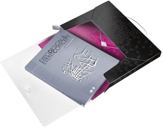 Leitz 46290095 Box File, Holds up to 250 A4 Sheets, Elastic Closure, Flexible Plastic, Black, WOW Range - Image 3
