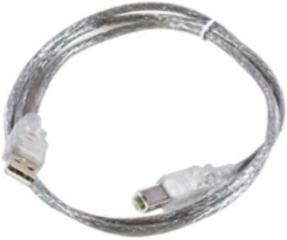 MicroConnect USBAB5T USB cable - USB cables (USB A, USB B, Male/Male, transparent, 5 Meters