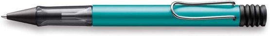 LAMY AL-Star 223 Ballpoint Pen - Tourmaline Aluminium Ballpoint Pen with Transparent Grip and Chrome-Plated Metal Clip - Large Refill - Medium Line Width