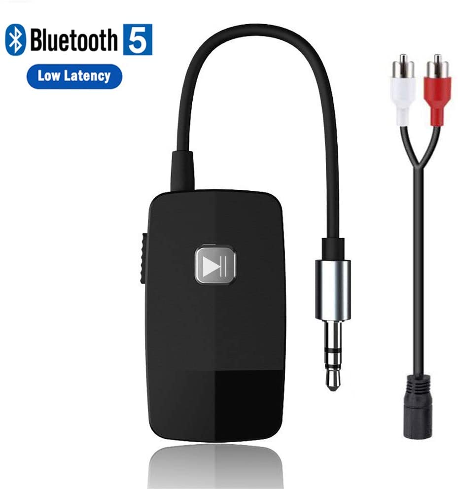 Friencity Bluetooth 5.0 Receiver for Car, Wireless Audio Aux Adapter
