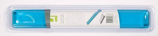 Q Connect KF20088 Clear Gel Wrist Rest - Blue